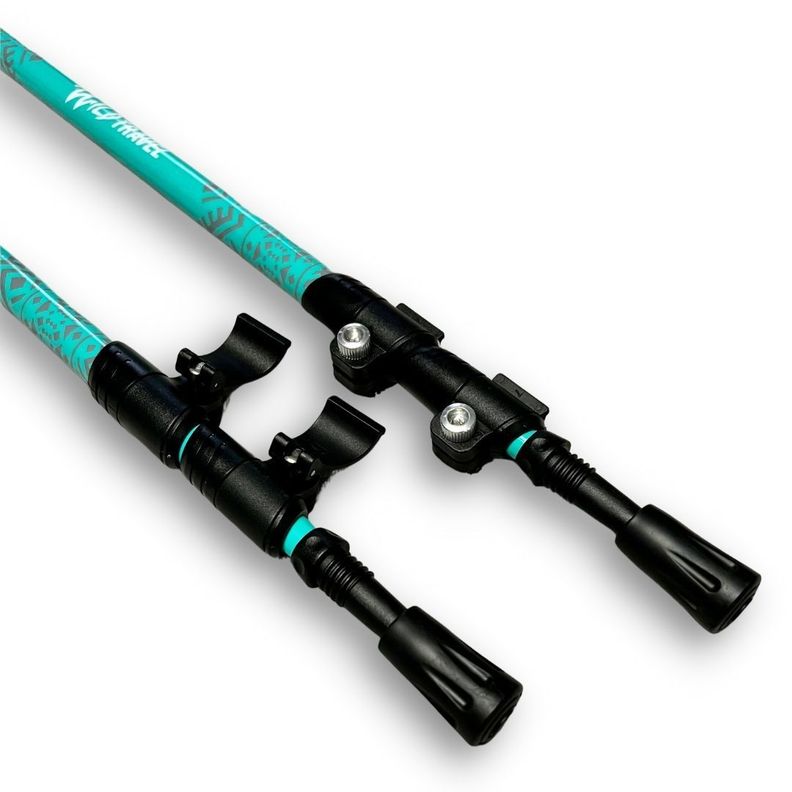 Bastones de Trekking Wild Travel 2 unidades Celeste-2