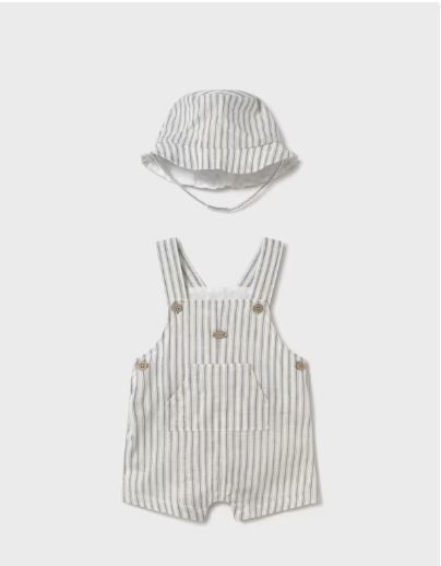SET JARDINERA CORTA + GORRITO
