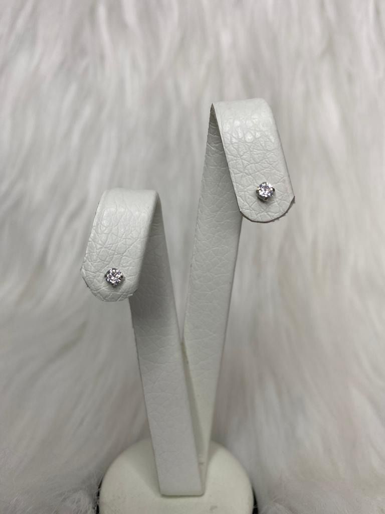 Aros Punto De Luz Pequeños 3 Mm Plata 925 Mas Estuché Regalo-2