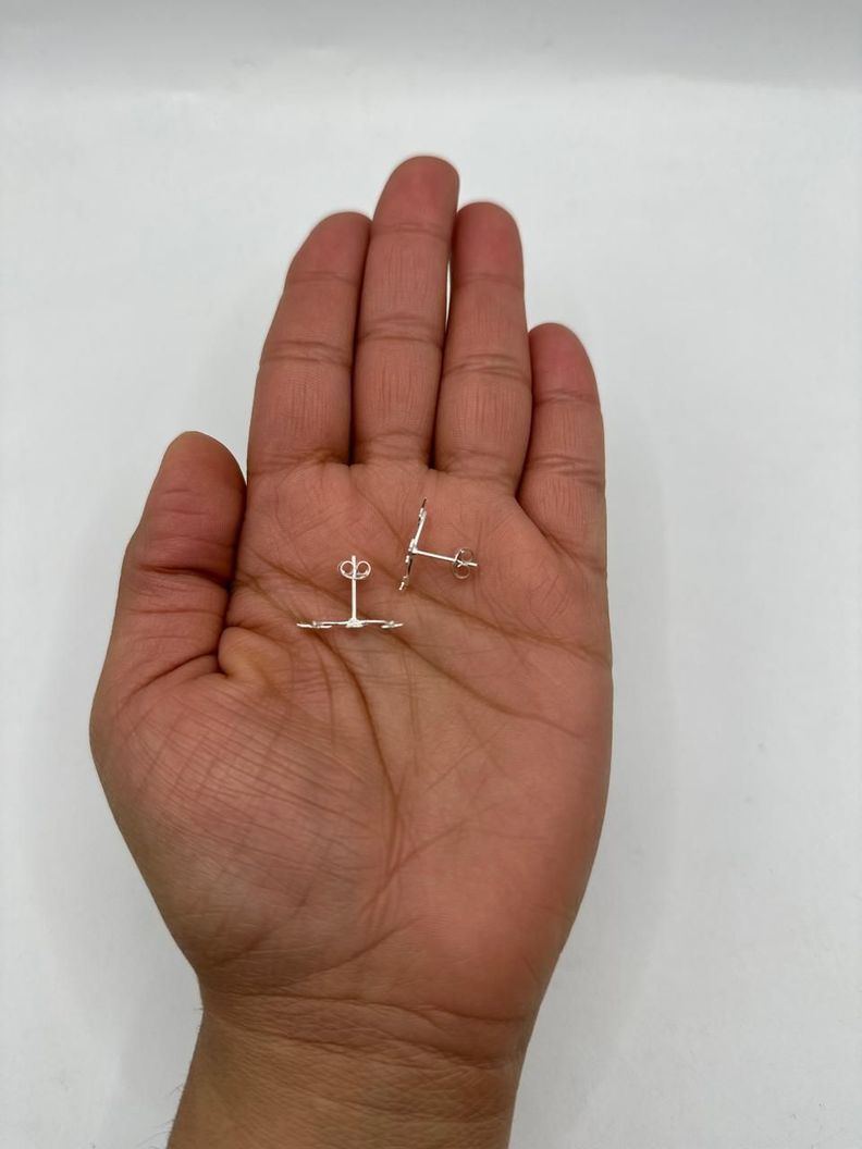 Aros Trepador Tres Estrellas Plata Ley 925-1