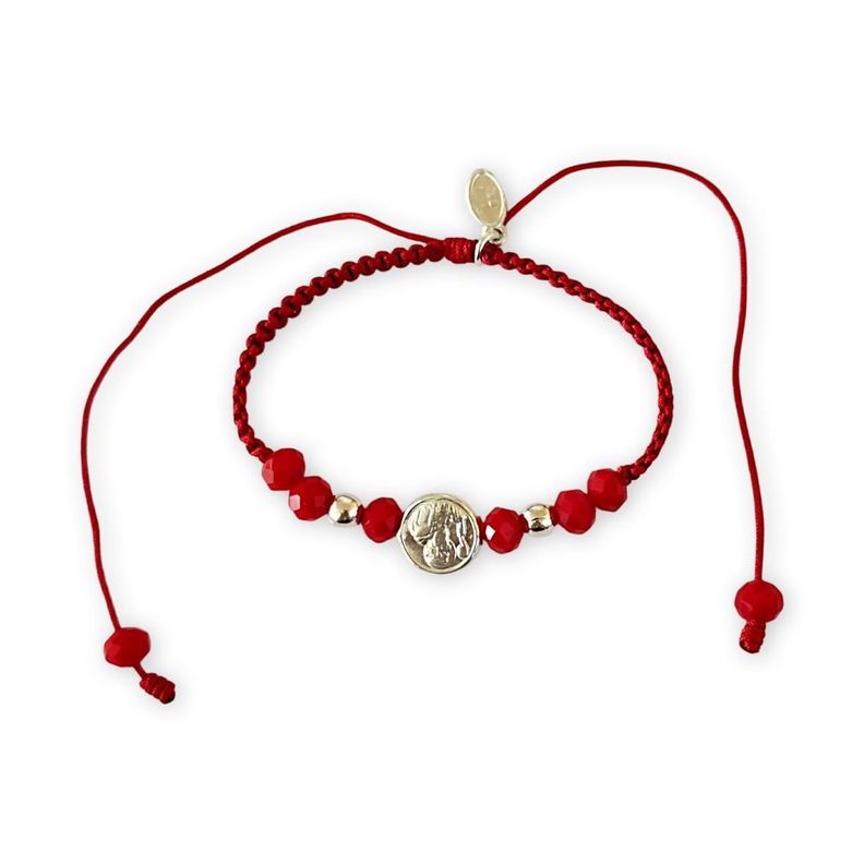 Pulsera Hilo Rojo San Benito Protección -0