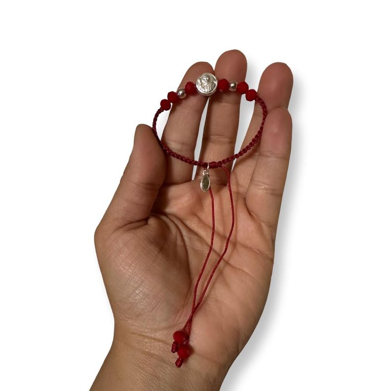 Pulsera Hilo Rojo San Benito Protección -1