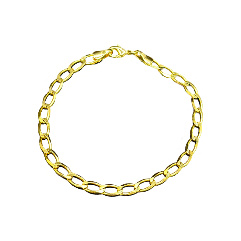 Pulsera Tradicional Americana Enchapado En Oro-0