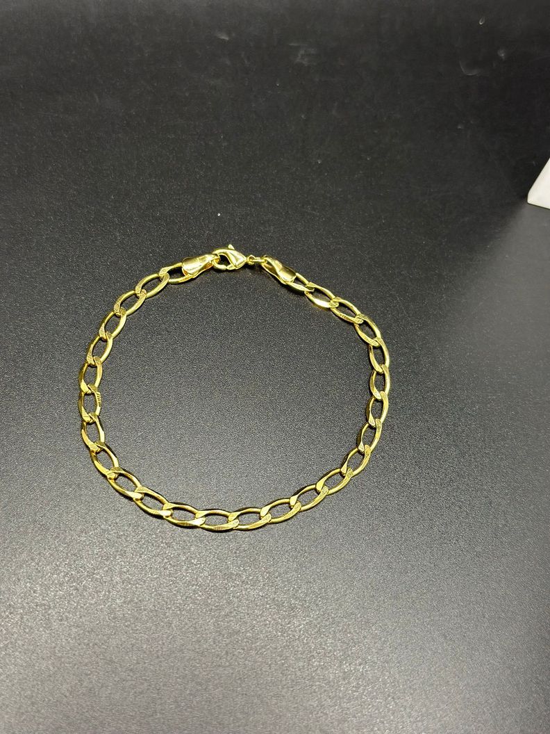 Pulsera Tradicional Americana Enchapado En Oro-1