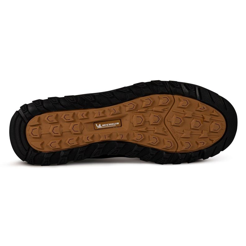 Botín Outdoor Impermeable Caña Alta Hombre Negro Café Michelin Footwear Dr05-1