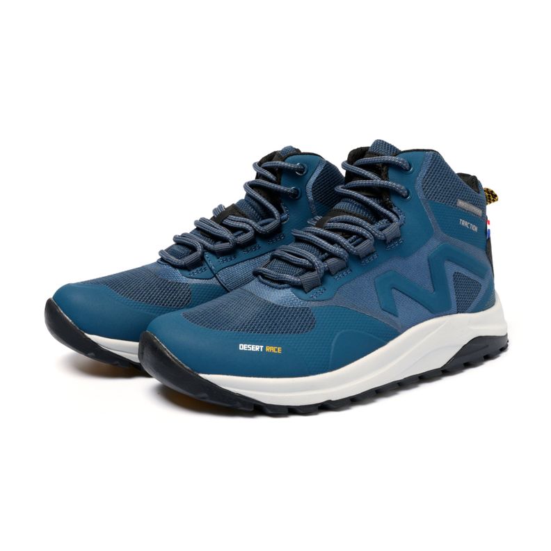Botín Outdoor Impermeable Caña Alta Mujer Azul Negro Michelin Footwear Dr05-3