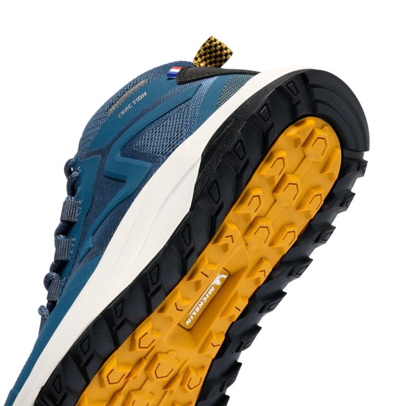 Botín Outdoor Impermeable Caña Alta Mujer Azul Negro Michelin Footwear Dr05-5