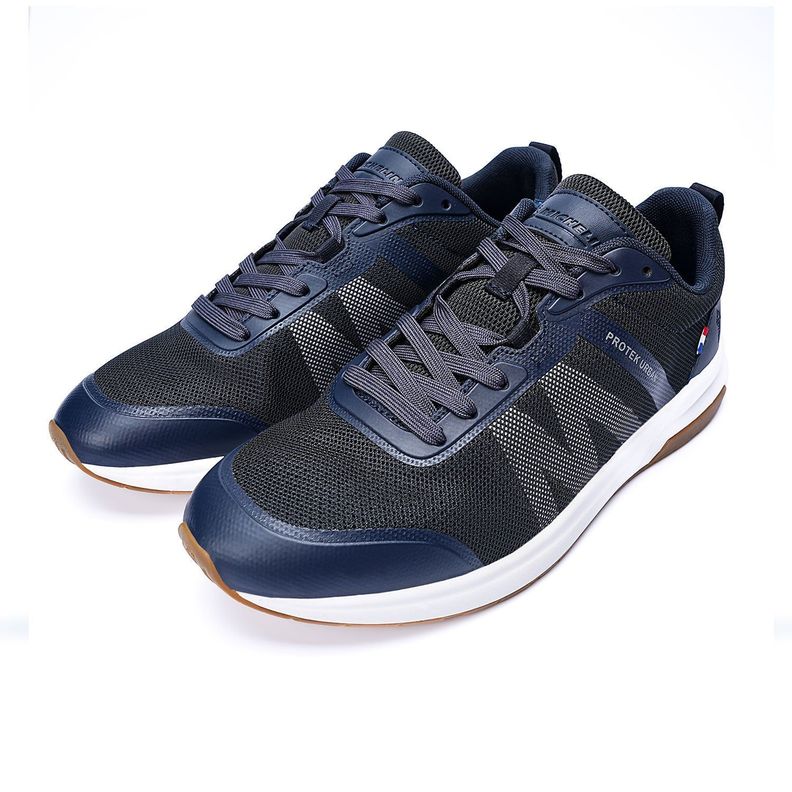 Zapatilla Urbana Hombre Azul Oscuro Gris Michelin Footwear Pu15-3