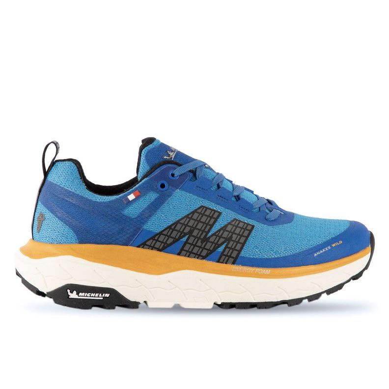 Zapatilla Trail Running Hombre Azul Amarillo Michelin Footwear Aw01-0