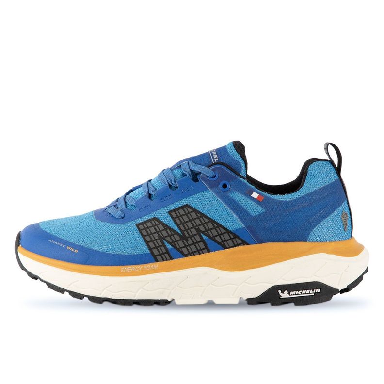 Zapatilla Trail Running Hombre Azul Amarillo Michelin Footwear Aw01-2