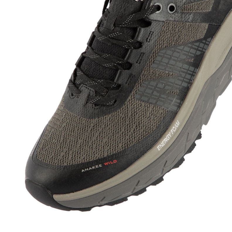 Zapatilla Trail Running Hombre Negro Rojo Michelin Footwear Aw01-4