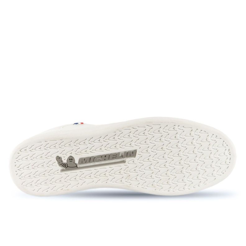 Zapatilla Urbana Street Hombre Blanco Verde Michelin Footwear Ps19-1