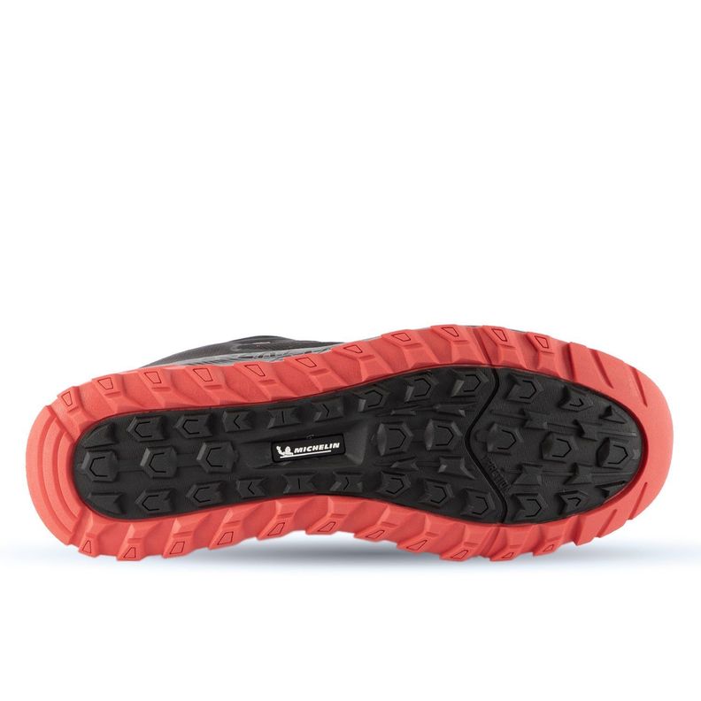 Zapatilla Trail Running Hombre Negro Rojo Michelin Footwear Dr27-1