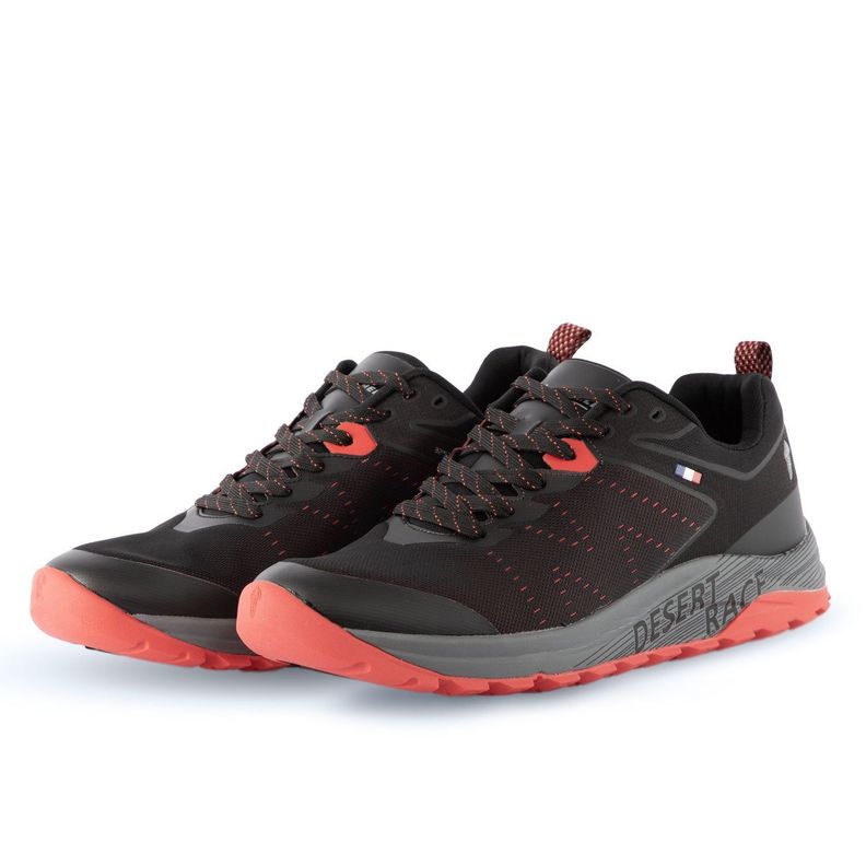 Zapatilla Trail Running Hombre Negro Rojo Michelin Footwear Dr27-3