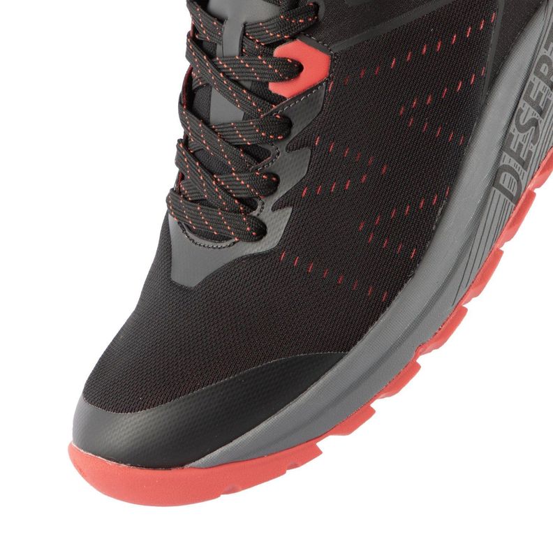 Zapatilla Trail Running Hombre Negro Rojo Michelin Footwear Dr27-4
