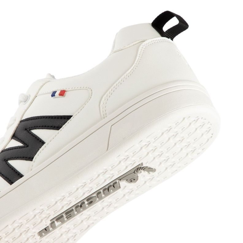 Zapatilla Urbana Street Hombre Blanco Negro Michelin Footwear Ps19-5