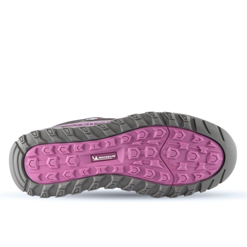 Zapatilla Trail Running Mujer Negro Morado Michelin Footwear Dr27-1
