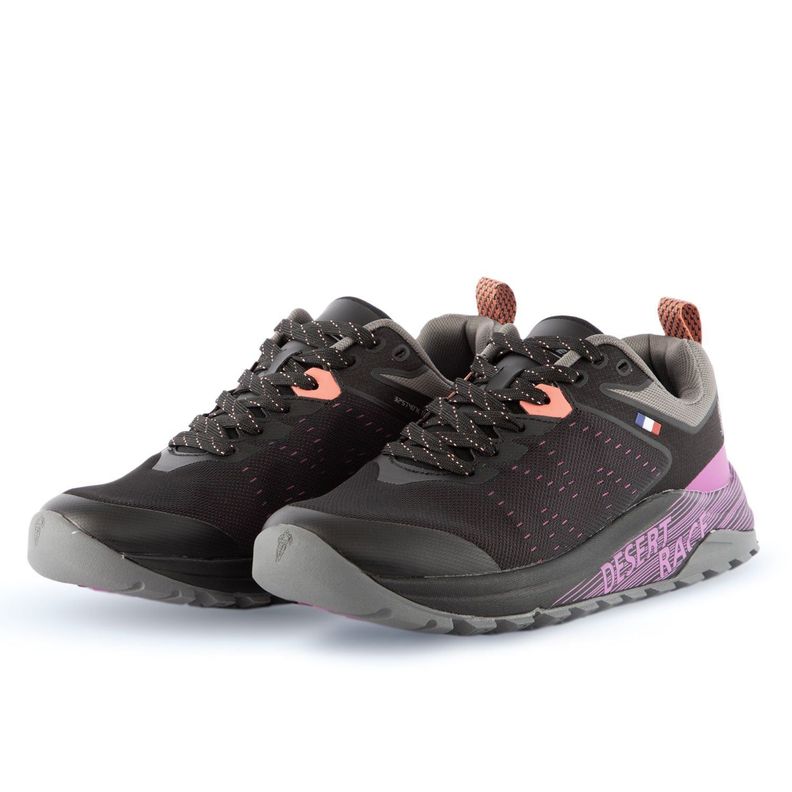 Zapatilla Trail Running Mujer Negro Morado Michelin Footwear Dr27-3