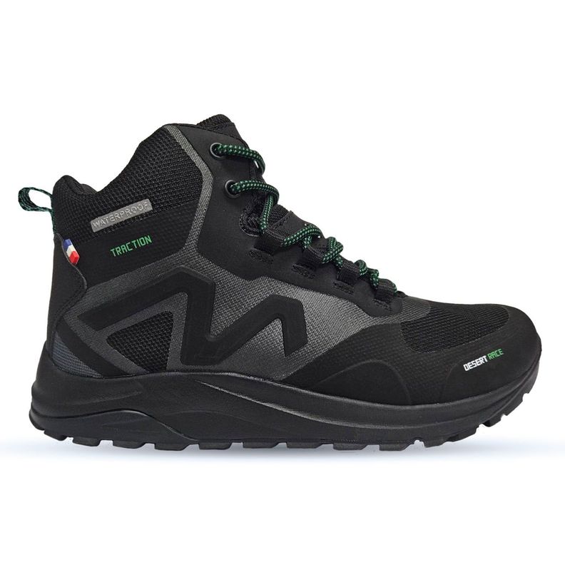 Botín Outdoor Impermeable Caña Alta Hombre Negro Gris Michelin Footwear Dr05-0