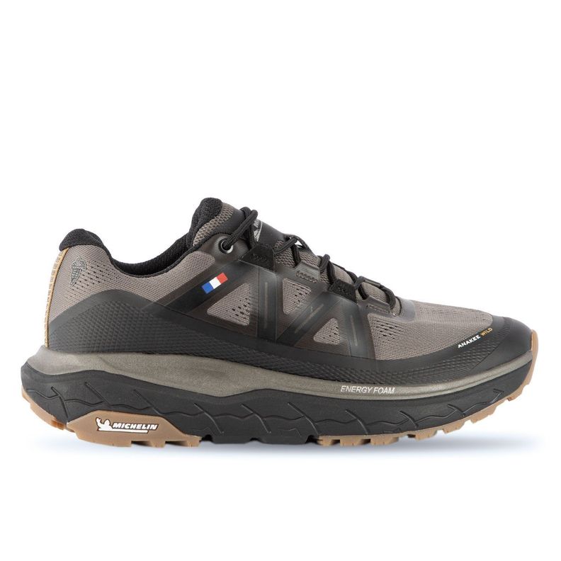 Zapatilla Trail Running Hombre Negro Gris Michelin Footwear Aw02-0