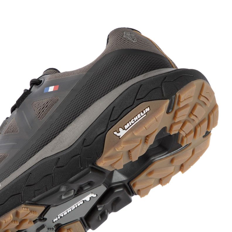Zapatilla Trail Running Hombre Negro Gris Michelin Footwear Aw02-5