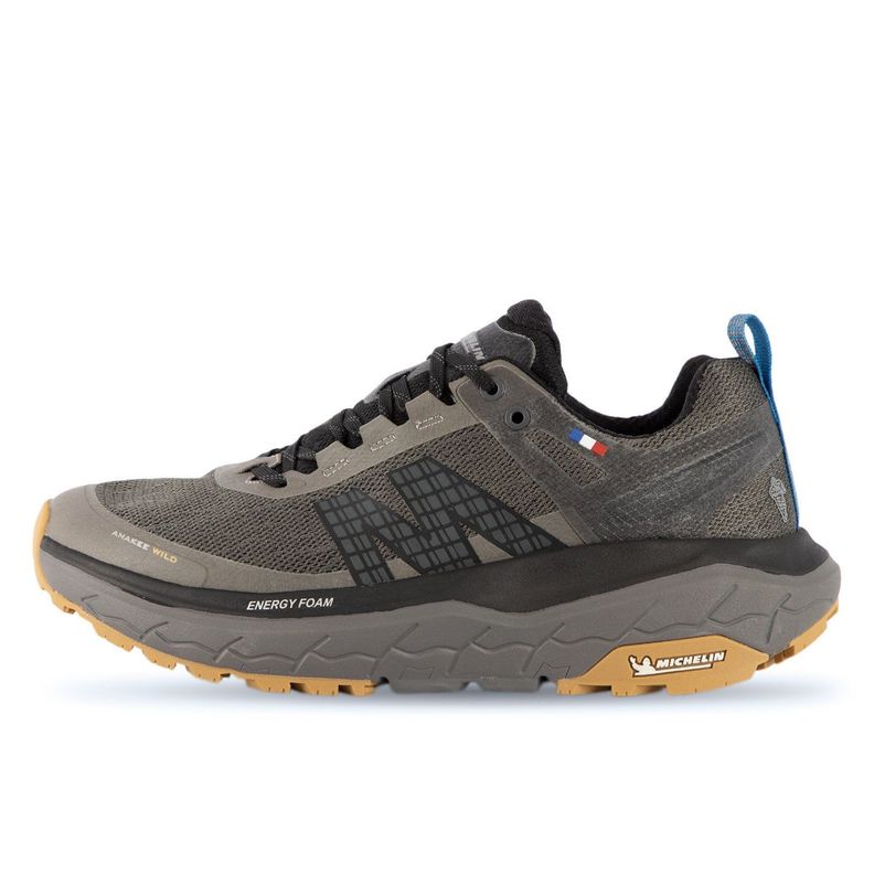 Zapatilla Trail Running Hombre Gris Azul Michelin Footwear Aw01-2