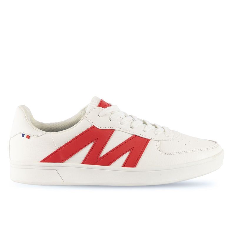 Zapatilla Urbana Hombre Blanco Rojo Michelin Footwear Ps20-0