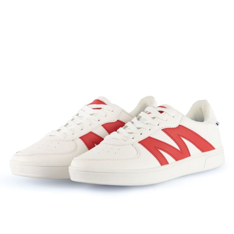 Zapatilla Urbana Hombre Blanco Rojo Michelin Footwear Ps20-3