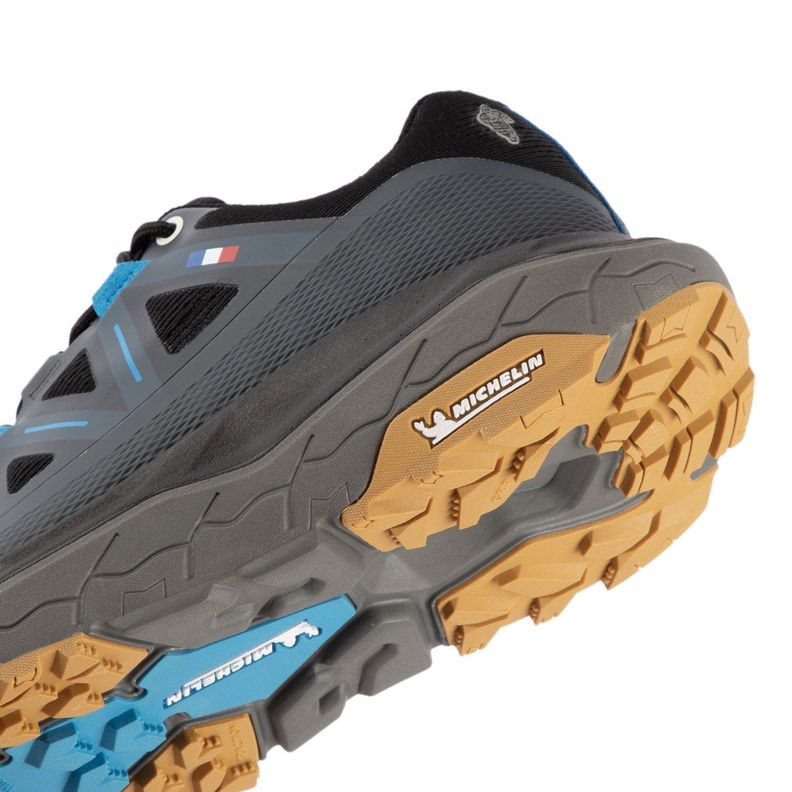 Zapatilla Trail Running Hombre Negro Azul Michelin Footwear Aw02-5