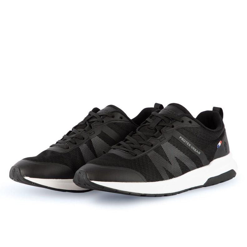 Zapatilla Urbana Mujer Negro Gris Michelin Footwear Pu15-3