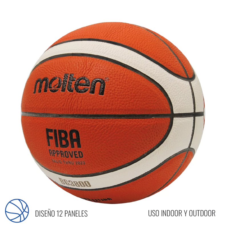 Balón de Básquetbol Molten BG3800-2 LNB Talla 7-1