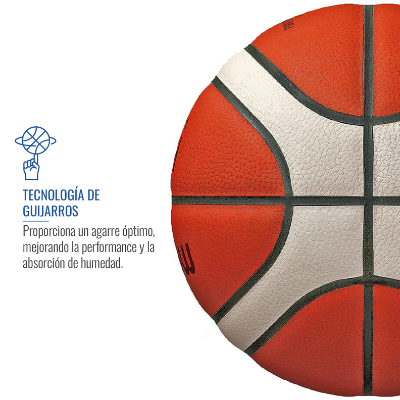 Balón de Básquetbol Molten BG3800-2 LNB Talla 7-2