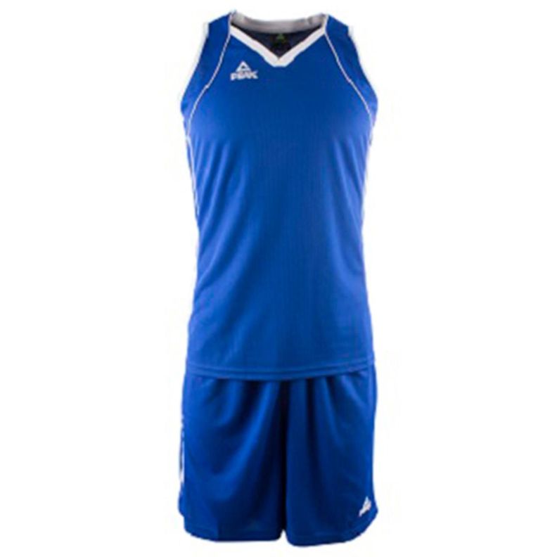 Kit de basquetball Mujer Blanco - Azul-3