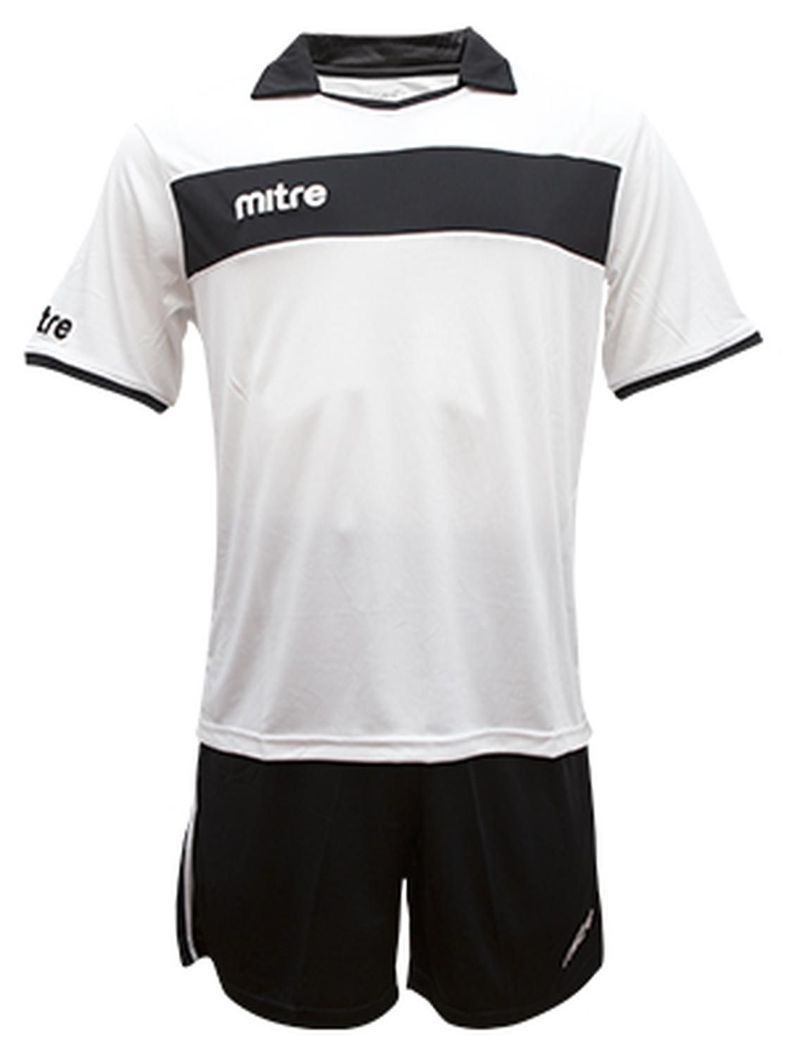 Uniforme de futbol London Jr Mitre Blanco Negro-0