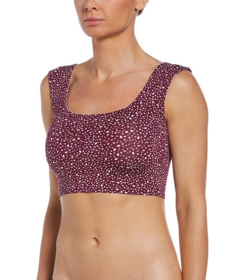 Crop Top Reversible NESSC318 Nike Swim Rosado-0