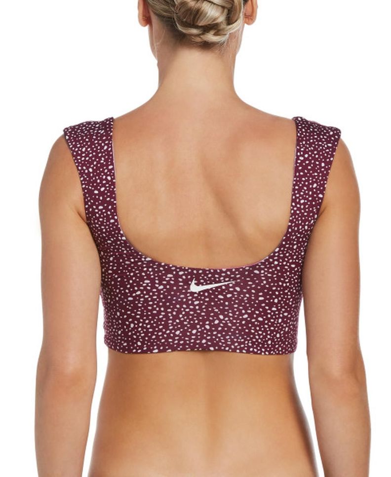 Crop Top Reversible NESSC318 Nike Swim Rosado-1