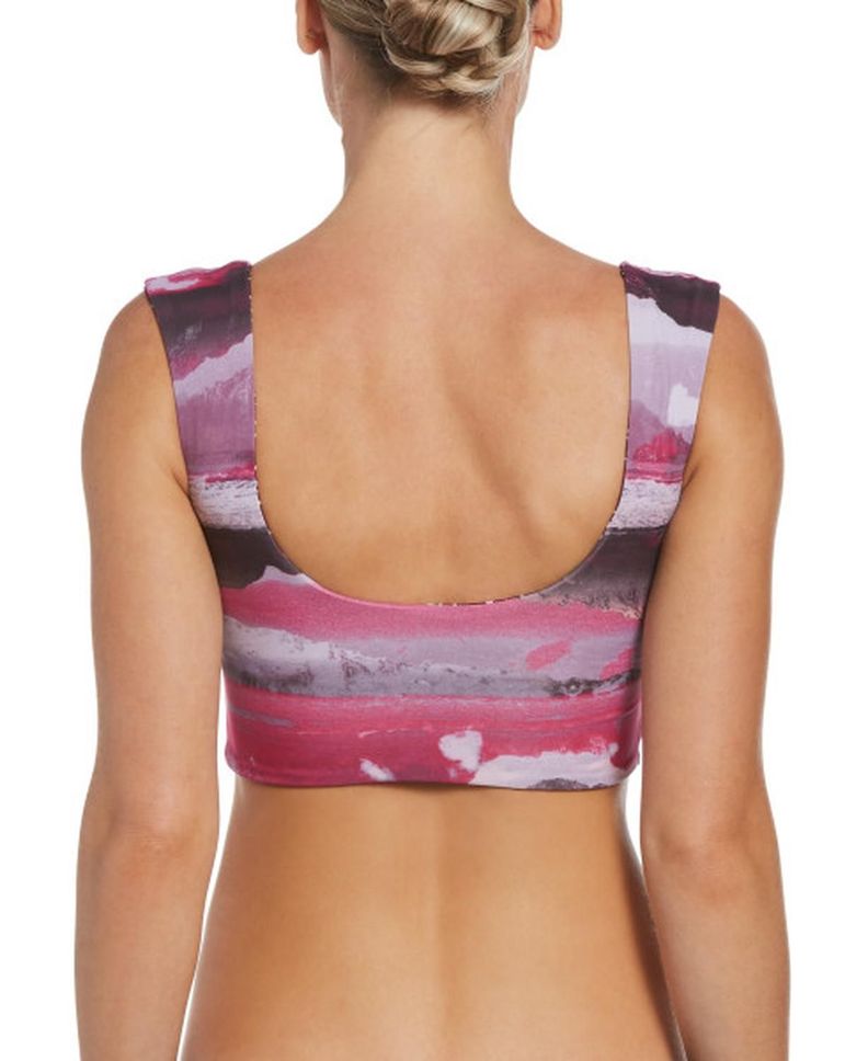 Crop Top Reversible NESSC318 Nike Swim Rosado-3