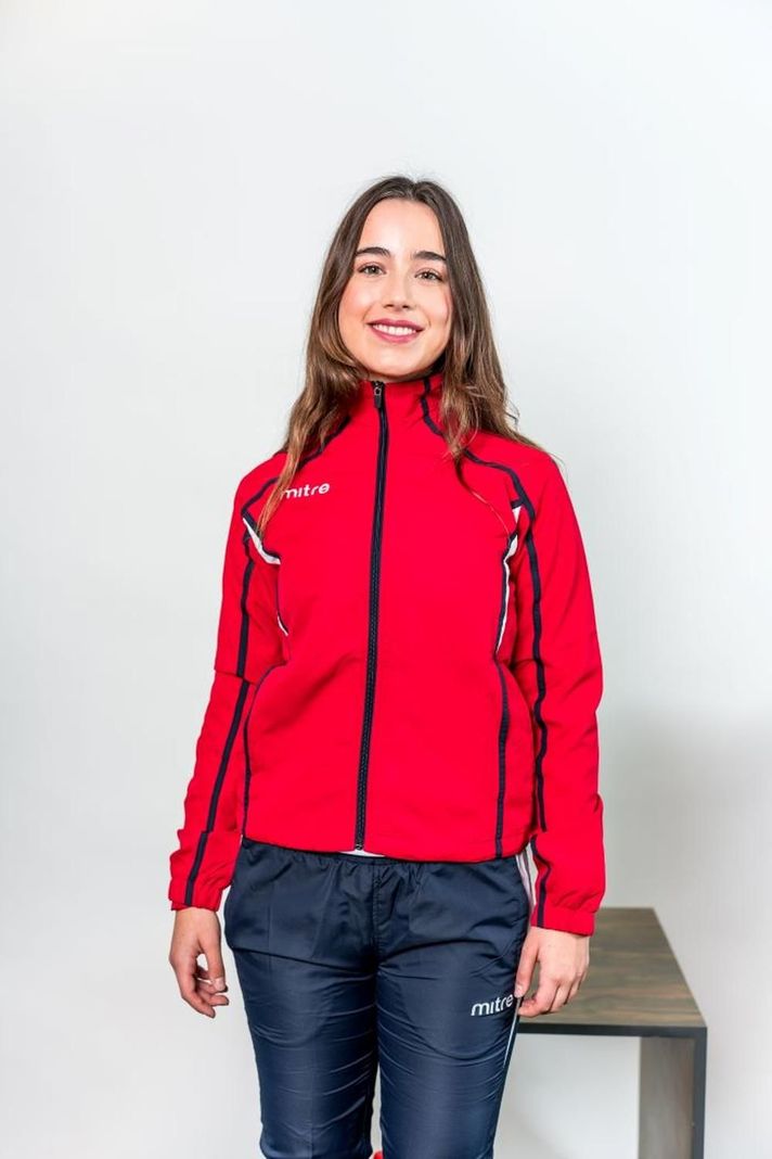 Buzo Deveron mujer mitre rojo blanco-0