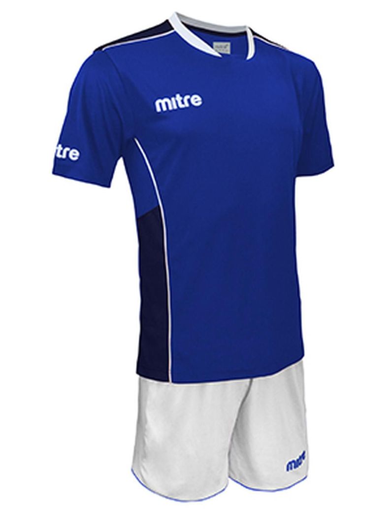 Uniforme de futbol Oxford Jr Mitre Blanco Azulino Blanco-0