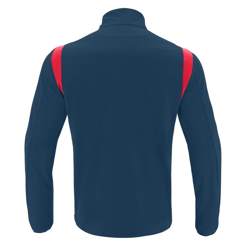 Polerón 1/4 Zipper Gange Macron Azul Marino-Rojo-3
