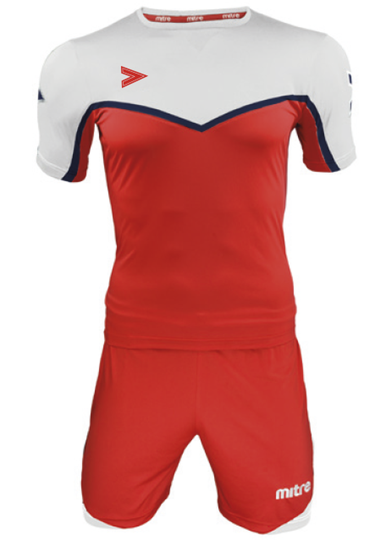 uniforme de futbol Chelsea Delta hombre mitre rojo blanco-0