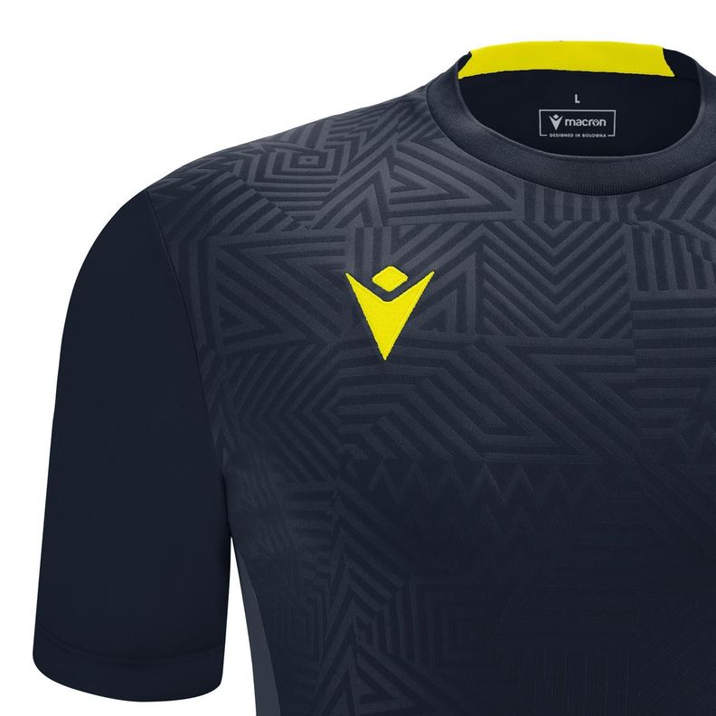 Polera Shedir Macron Hombre Azul Marino-Amarillo-2