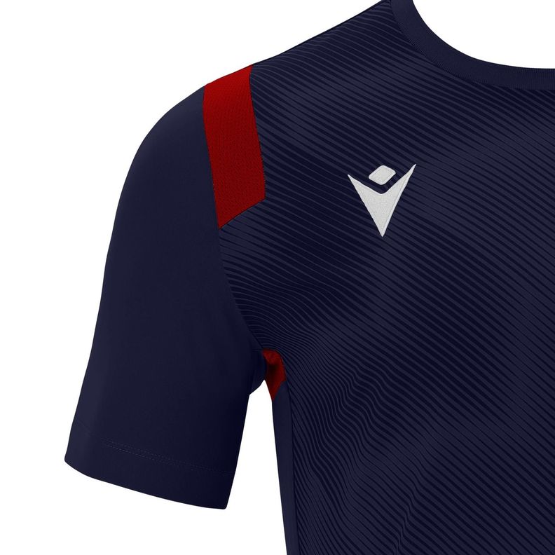 Polera Macron Rodders Hombre Azul Marino-Rojo-2