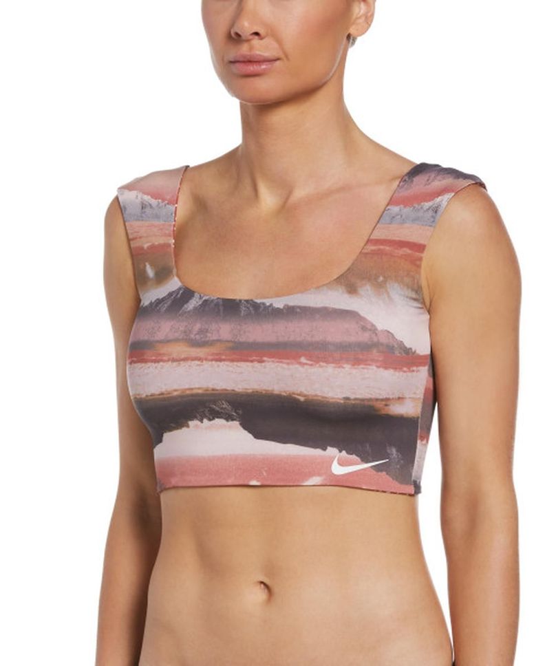 Crop Top Reversible NESSC318 Nike Swim Café-2