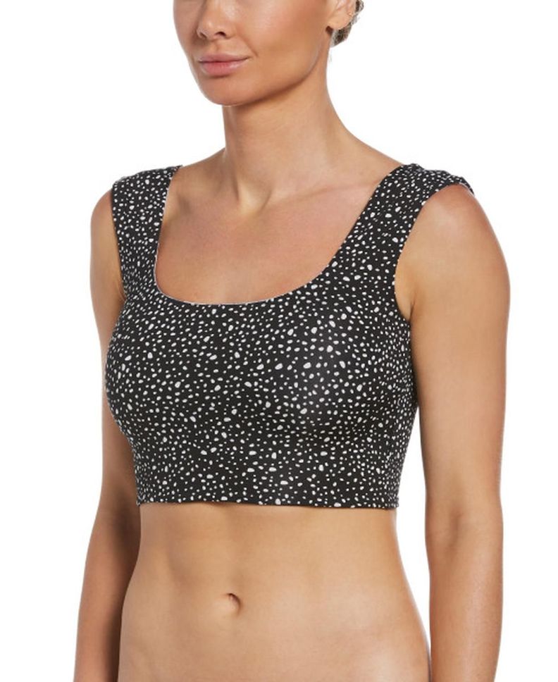 Crop Top Reversible NESSC318 Nike Swim Blanco-0