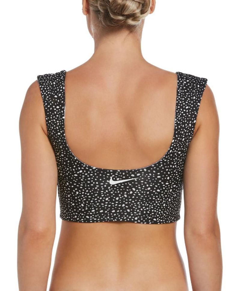 Crop Top Reversible NESSC318 Nike Swim Blanco-1