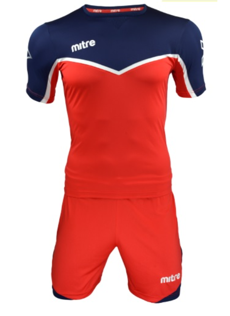 uniforme de futbol Chelsea jr mitre rojo blanco-0