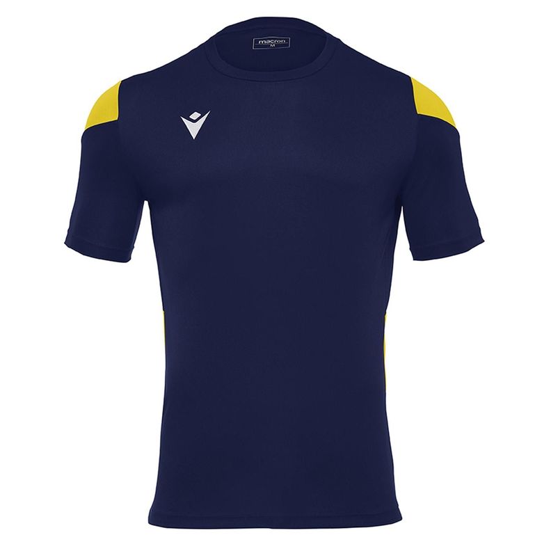 Polera Polis Macron Hombre Azul Marino-Amarillo