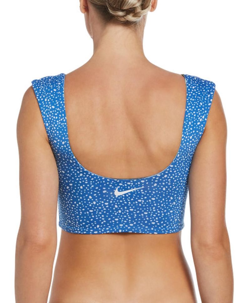 Crop Top Reversible NESSC318 Nike Swim Azulino-1