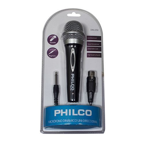 MICROFONO PHILCO DM250 METALIZADO UNIDIRECCIONAL-1